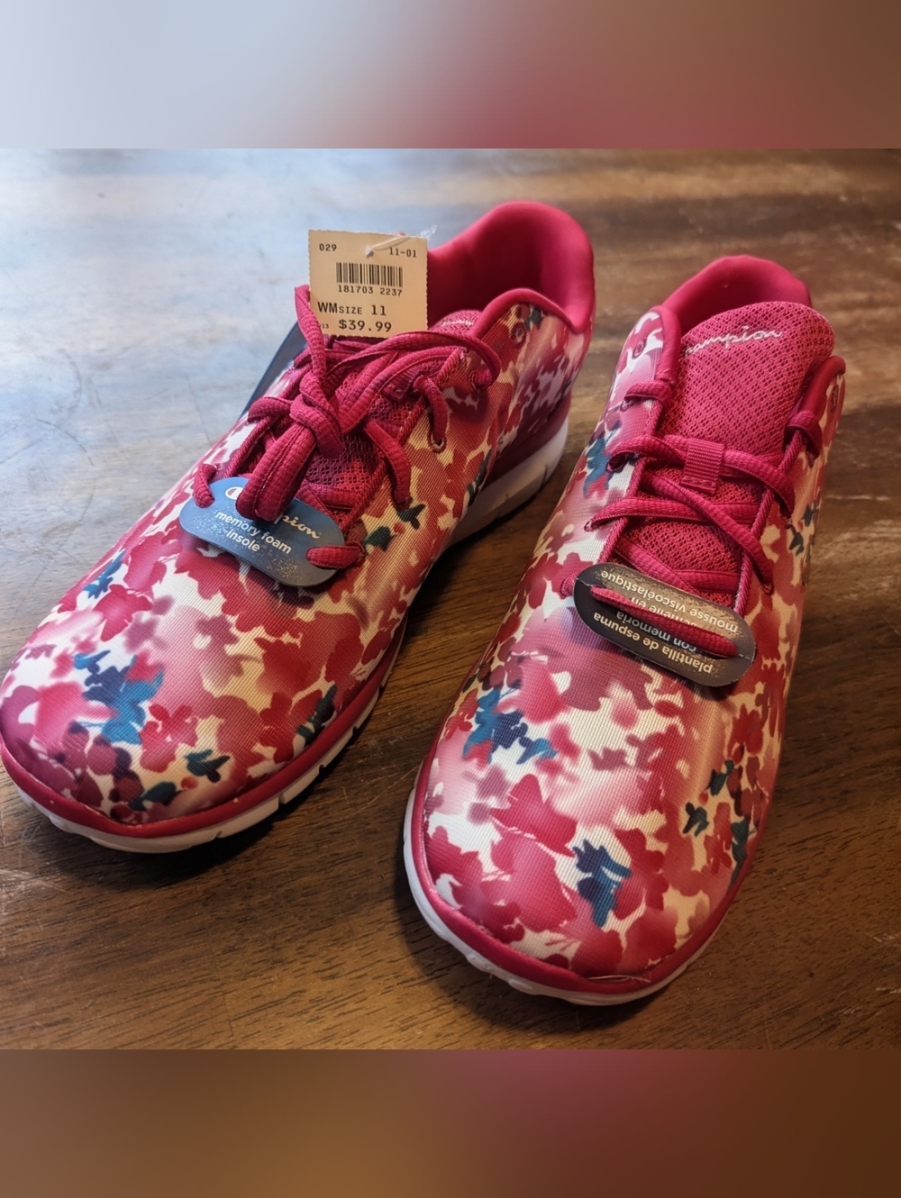 Champion Women's Pink Camo Athletic Shoes